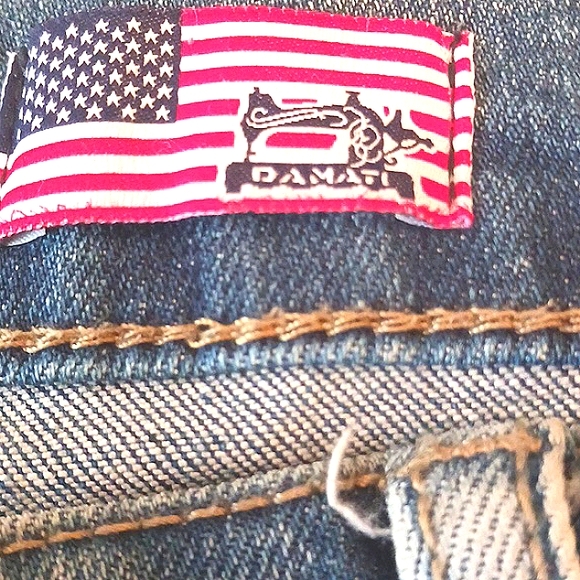 DAMATI Distressed Men's Uniquely Designed Upscale Blue Jeans Size 42 × 44 - Picture 10 of 15